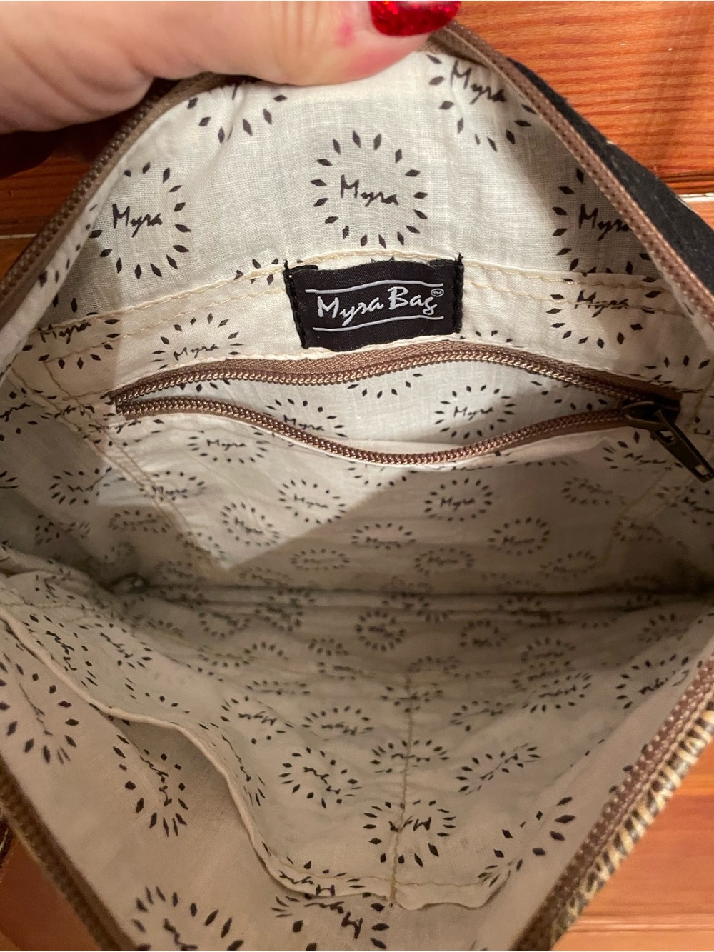 Myra Bag Tincture Crossbody features hand-tooled leather - Picture 3 of 6